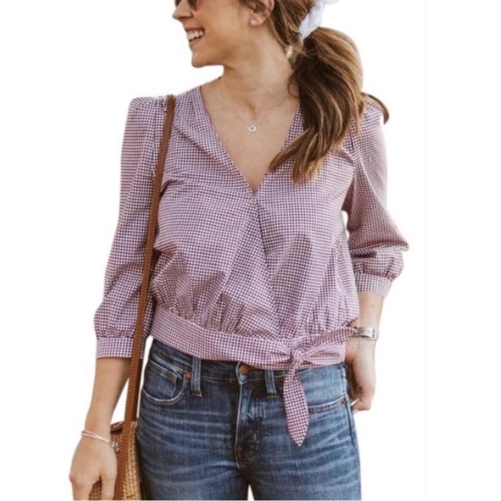 Madewell Cotton Gigham Top